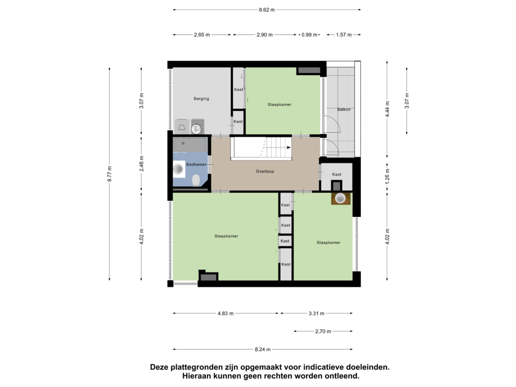 View floorplan of Eerste Verdieping of Eemweg 31