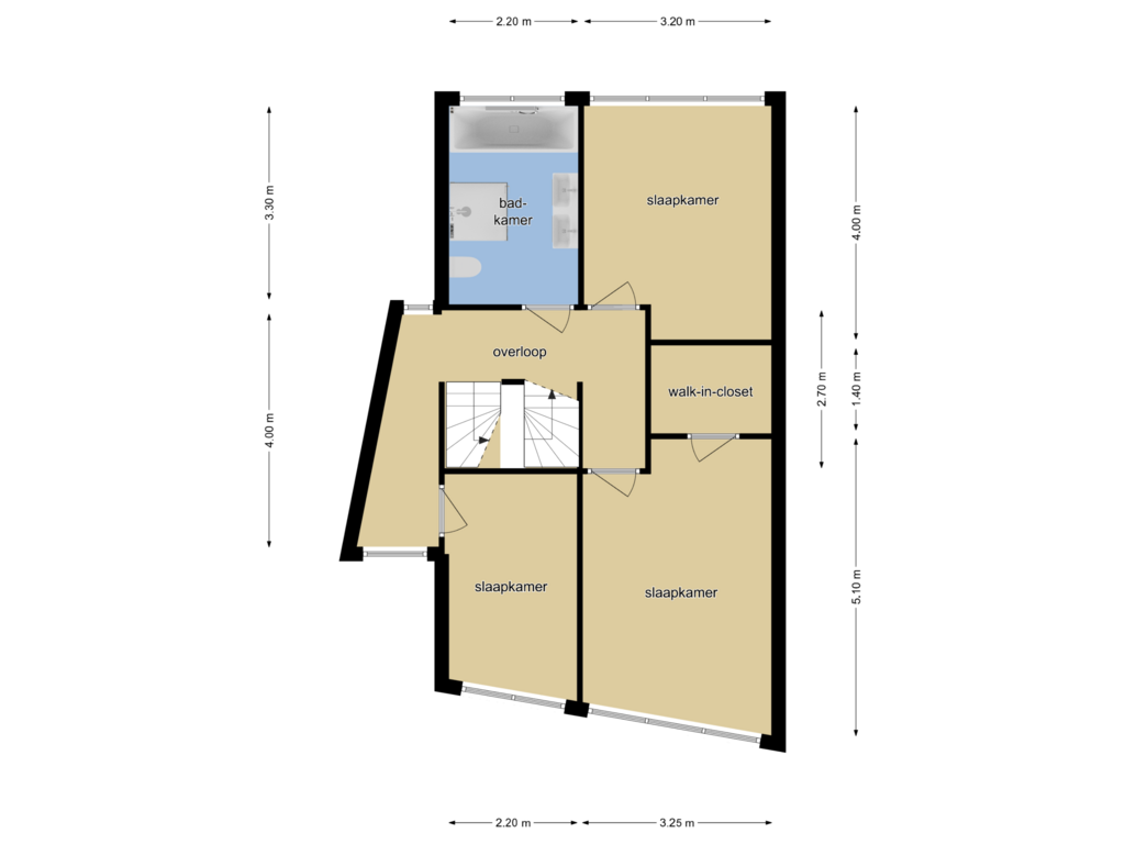 Bekijk plattegrond van 1e verdieping van 't Boogstuk 4