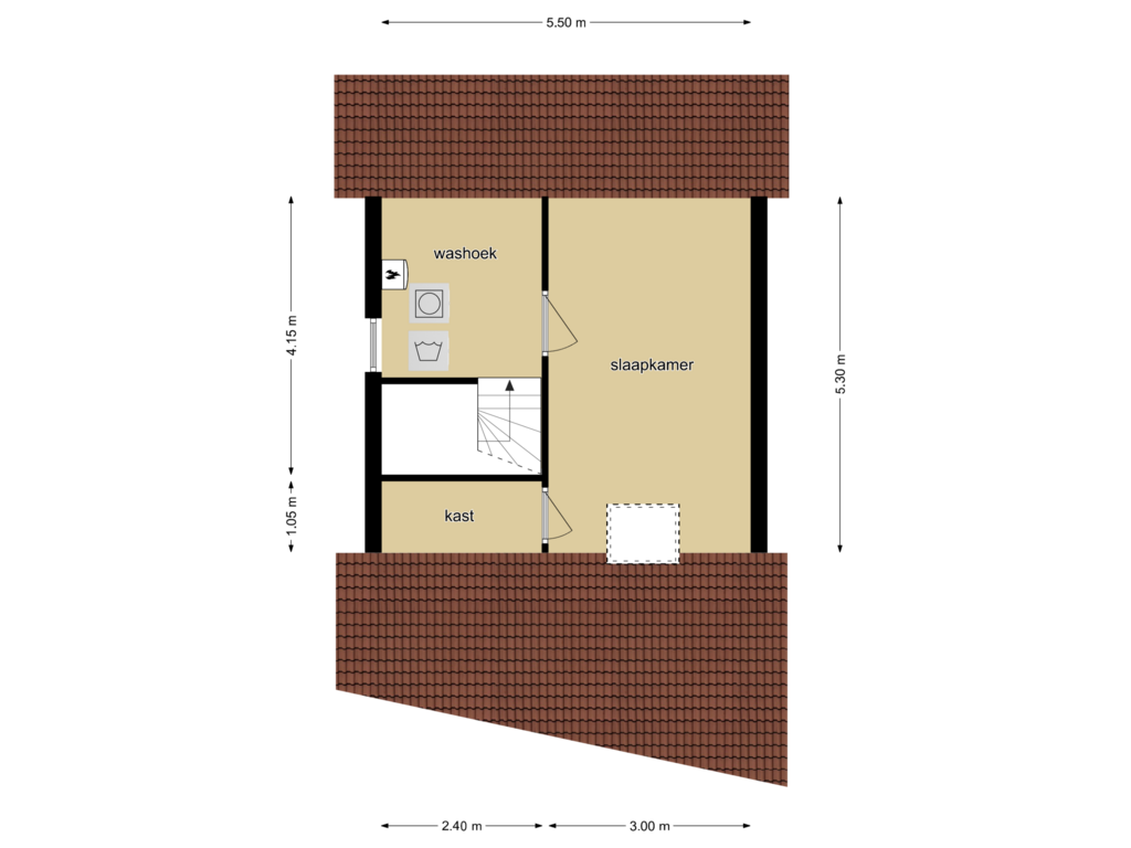 Bekijk plattegrond van 2e verdieping van 't Boogstuk 4