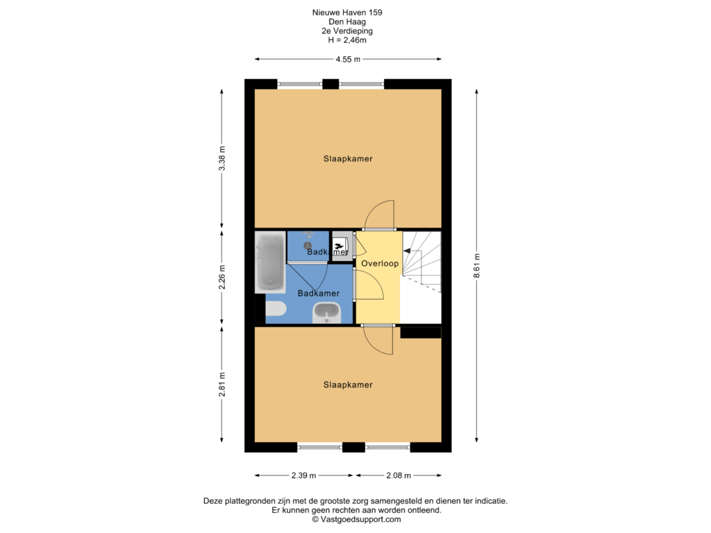 View floorplan of 2e Verdieping of Nieuwe Haven 159