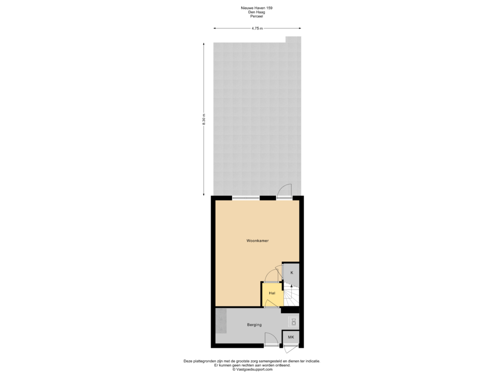 View floorplan of Perceel of Nieuwe Haven 159