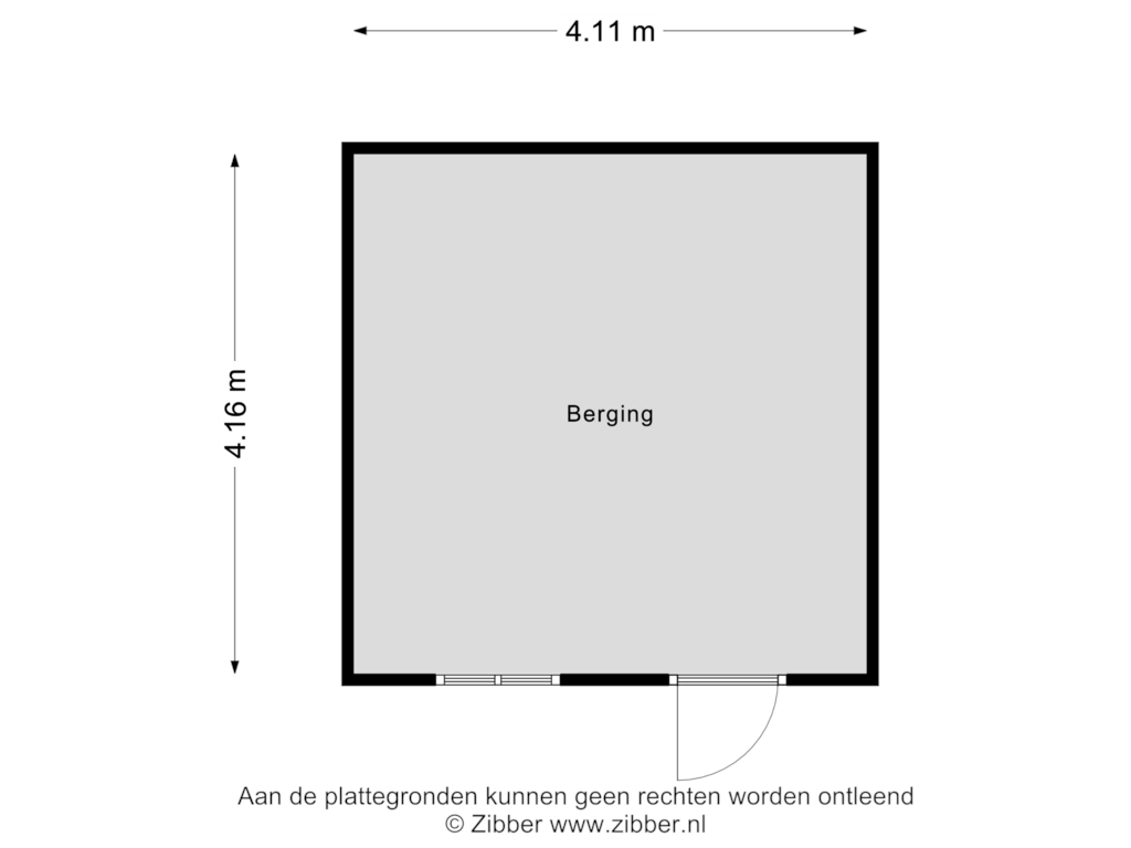 Bekijk plattegrond van Berging van Beekstraat 3