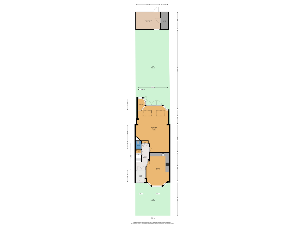 Bekijk plattegrond van Begane grond perceel van Park Leeuwensteijn 65