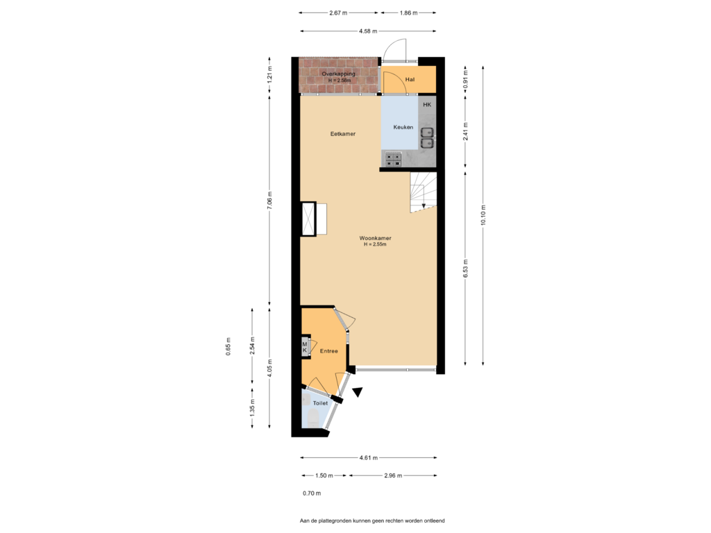 Bekijk plattegrond van Begane grond van Looydijk 51