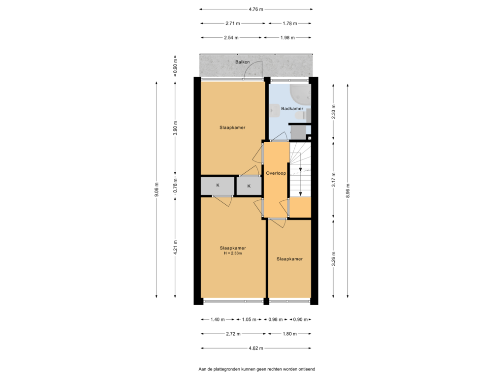 Bekijk plattegrond van 1e verdieping van Looydijk 51