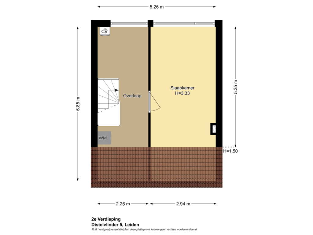 View floorplan of 2e Verdieping of Distelvlinder 5