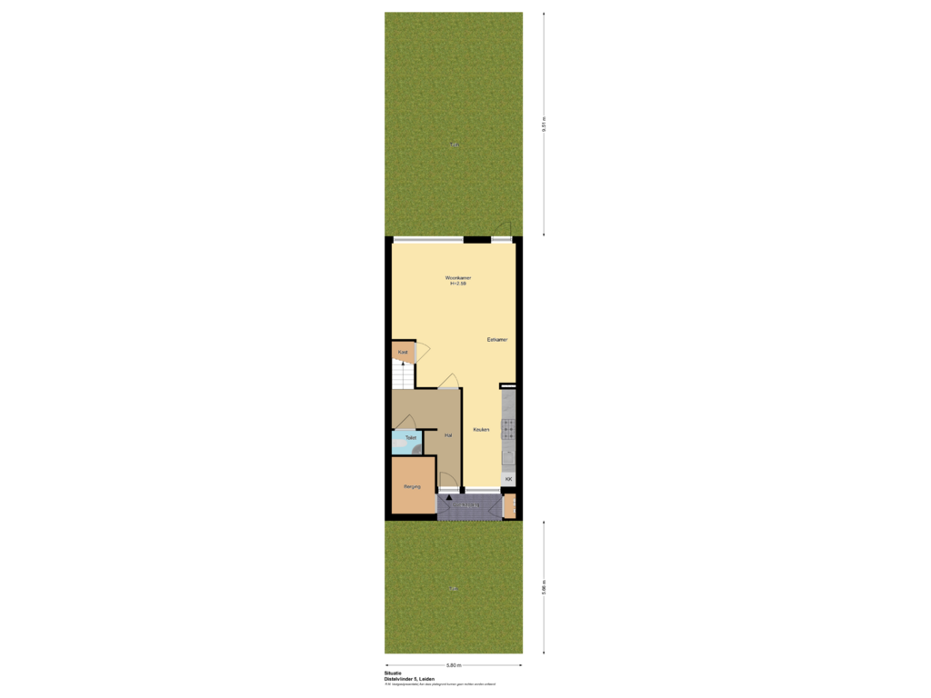 View floorplan of Situatie of Distelvlinder 5