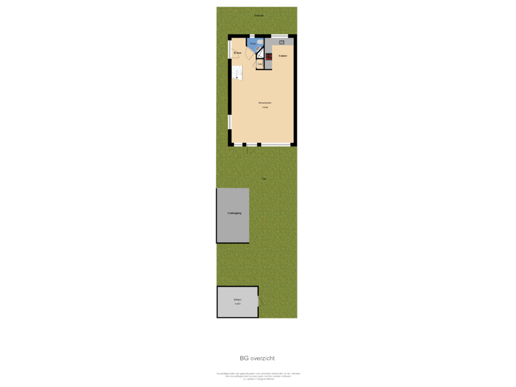 Bekijk plattegrond van BG overzicht van Meidoornstraat 15