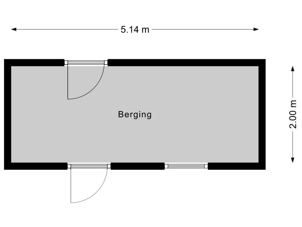 Bekijk plattegrond van Berging van Lupinestraat 17