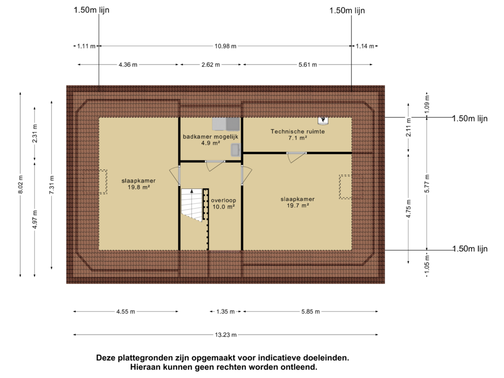 Bekijk plattegrond van 2e verdieping van Alexiastraat 28