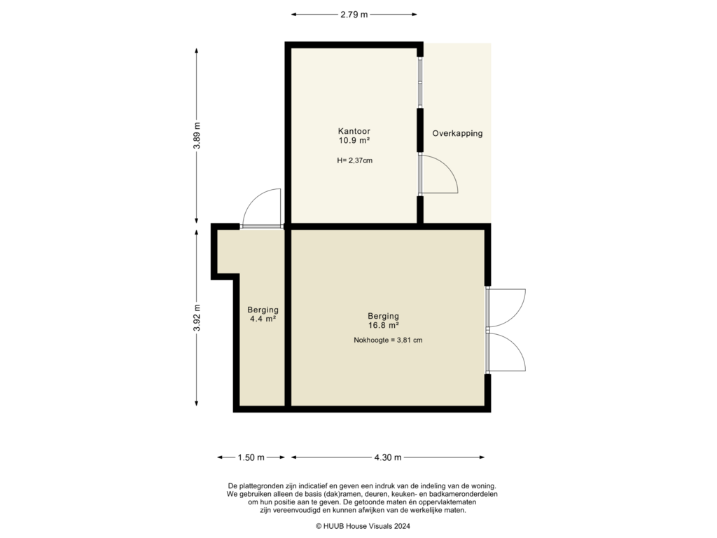 Bekijk plattegrond van Berging/ Kantoor van Bosstraat 54