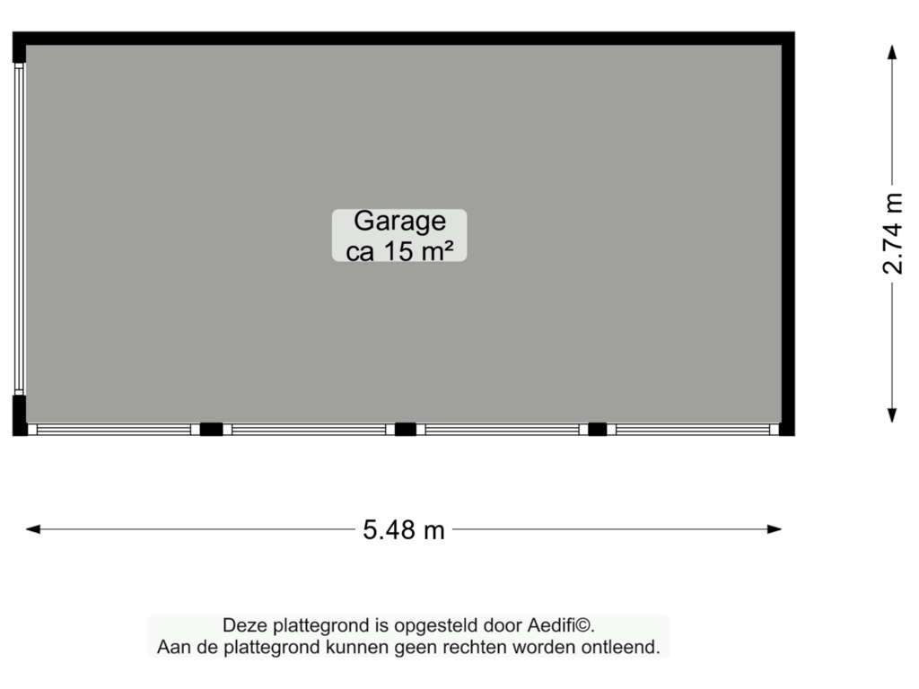 Bekijk plattegrond van Garage van Treubweg 13