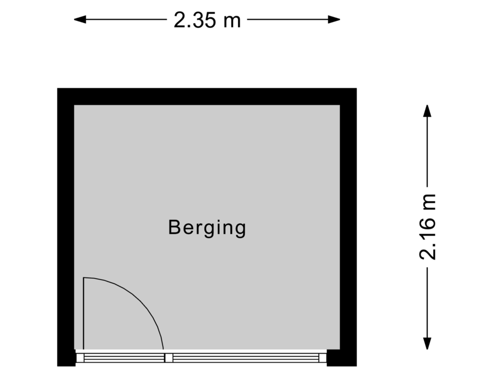 Bekijk plattegrond van Berging van Kronenburgersingel 31