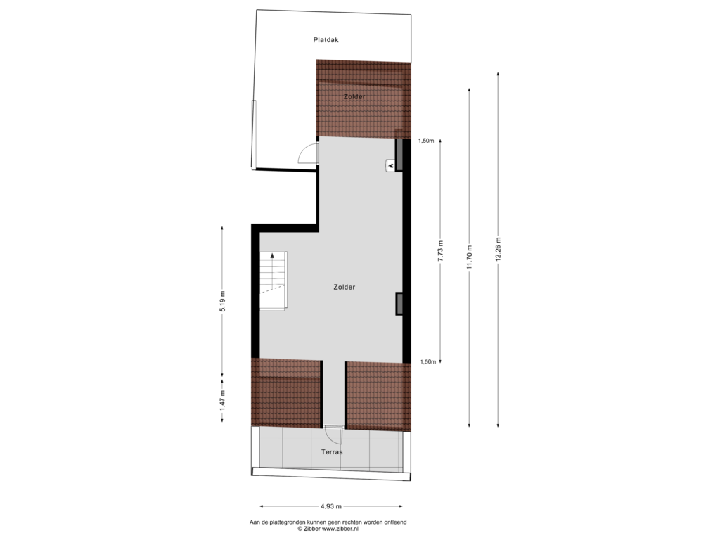 Bekijk plattegrond van Zolder van Boschstraat 92