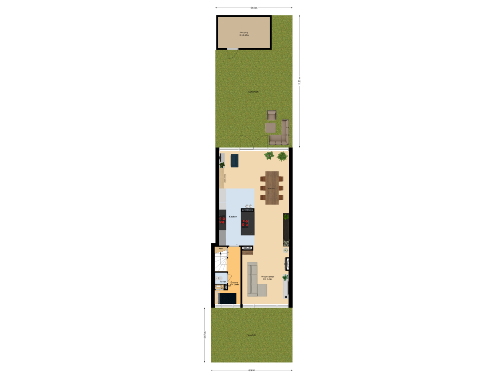 Bekijk plattegrond van Situatie van Wittendijk 18