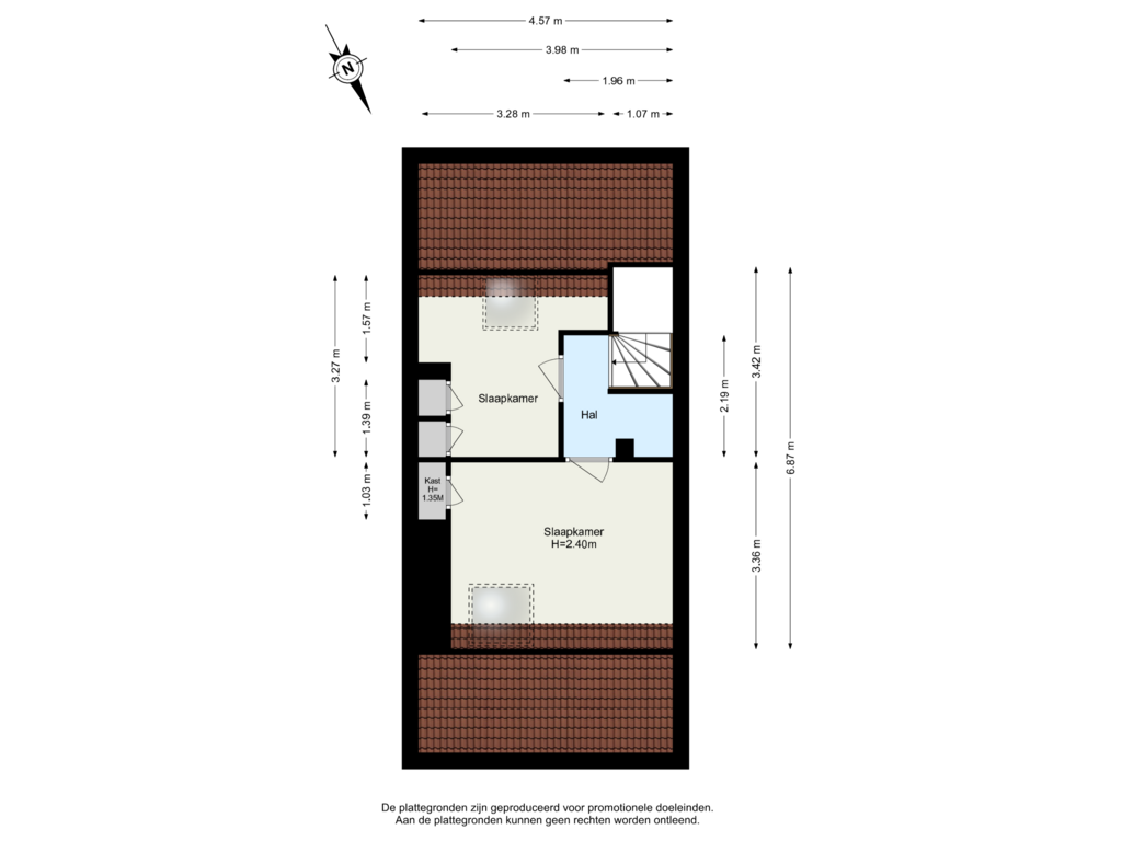 Bekijk plattegrond van Verdieping 2 van Dorlandsweer 10