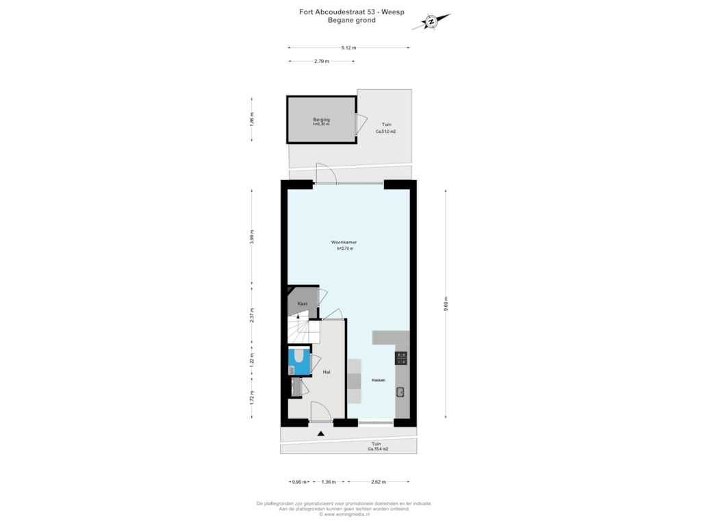 View floorplan of Begane grond of Fort Abcoudestraat 53