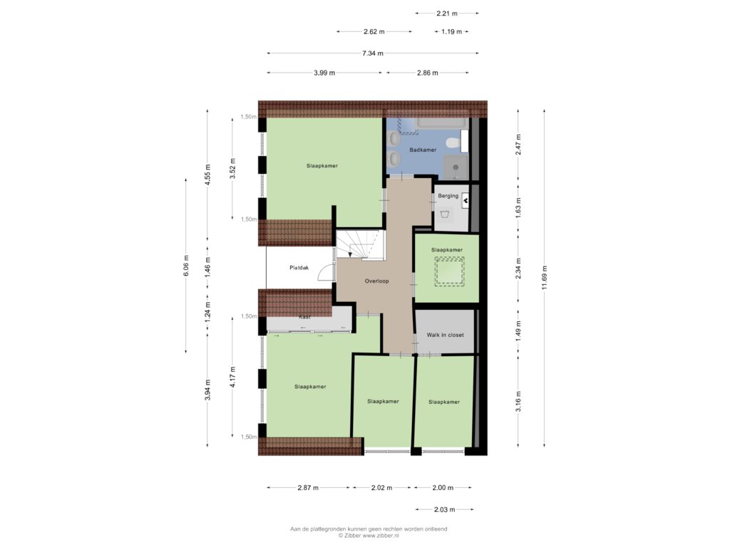 Bekijk plattegrond van Eerste Verdieping van Westeinde 7