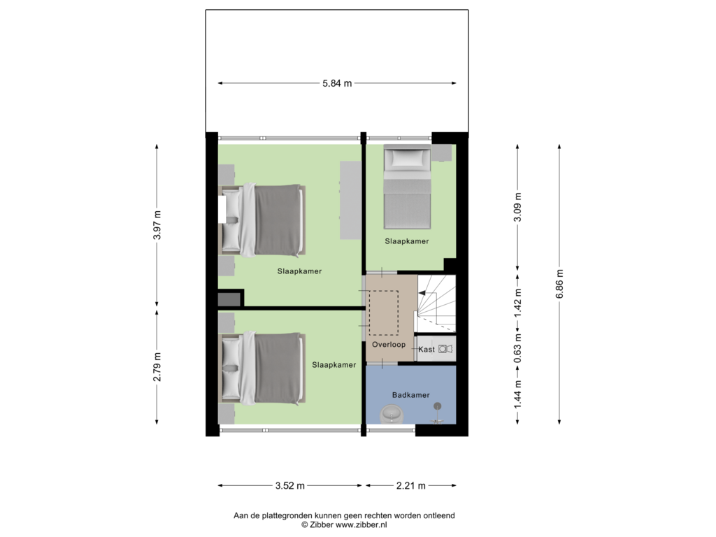 Bekijk plattegrond van Eerste Verdieping van Witte de Withstraat 49