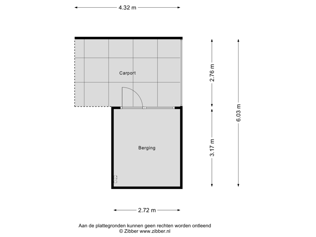 Bekijk plattegrond van Berging van Witte de Withstraat 49