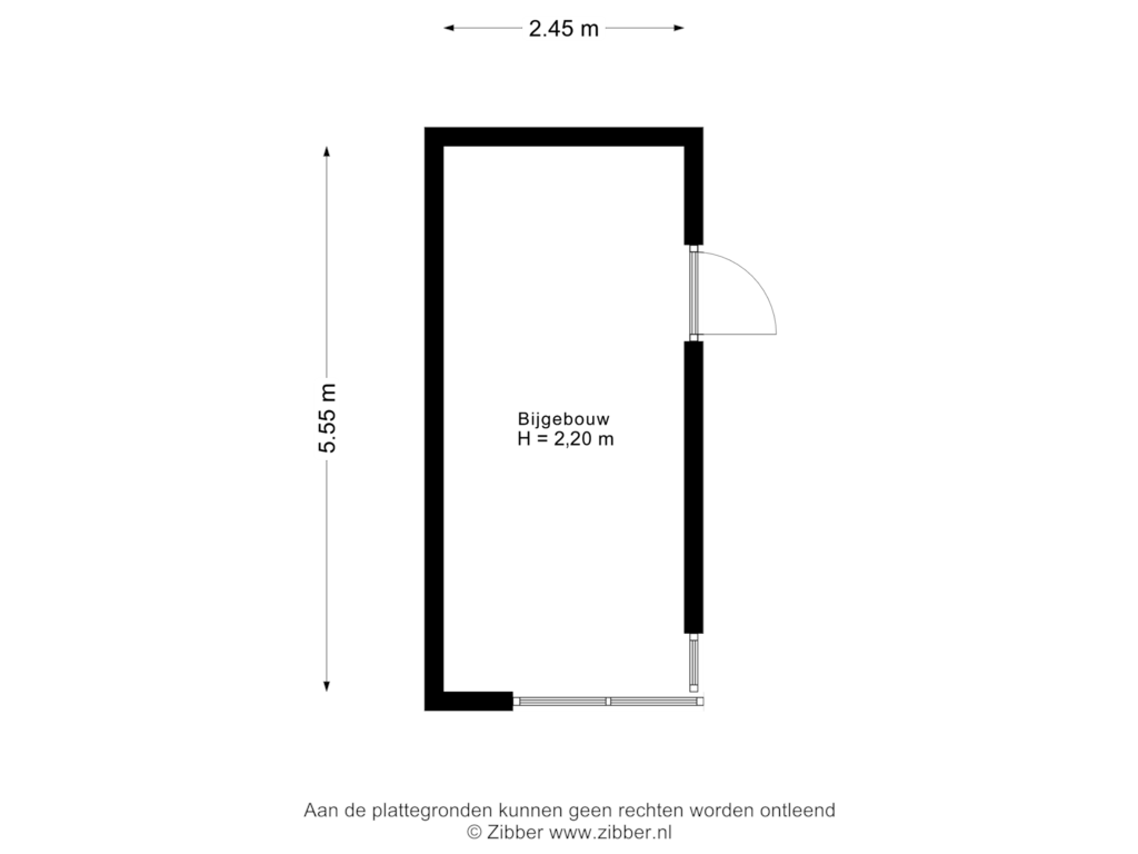 View floorplan of Tuinhuis of Heerenweg 45