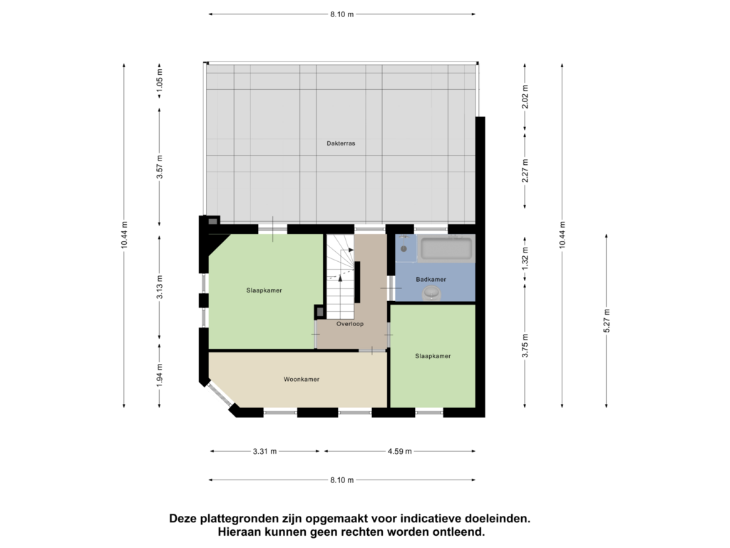 View floorplan of Eerste Verdieping of Madoerastraat 32