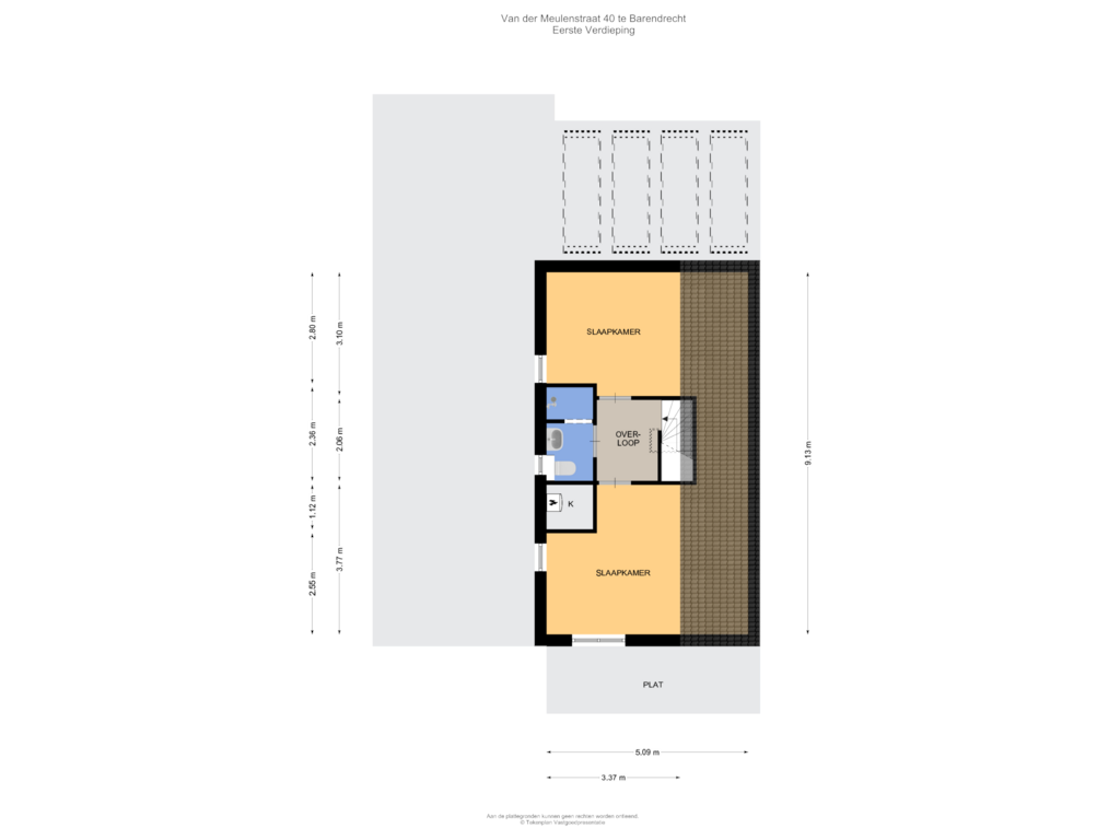 Bekijk plattegrond van Eerste Verdieping van Van der Meulenstraat 40