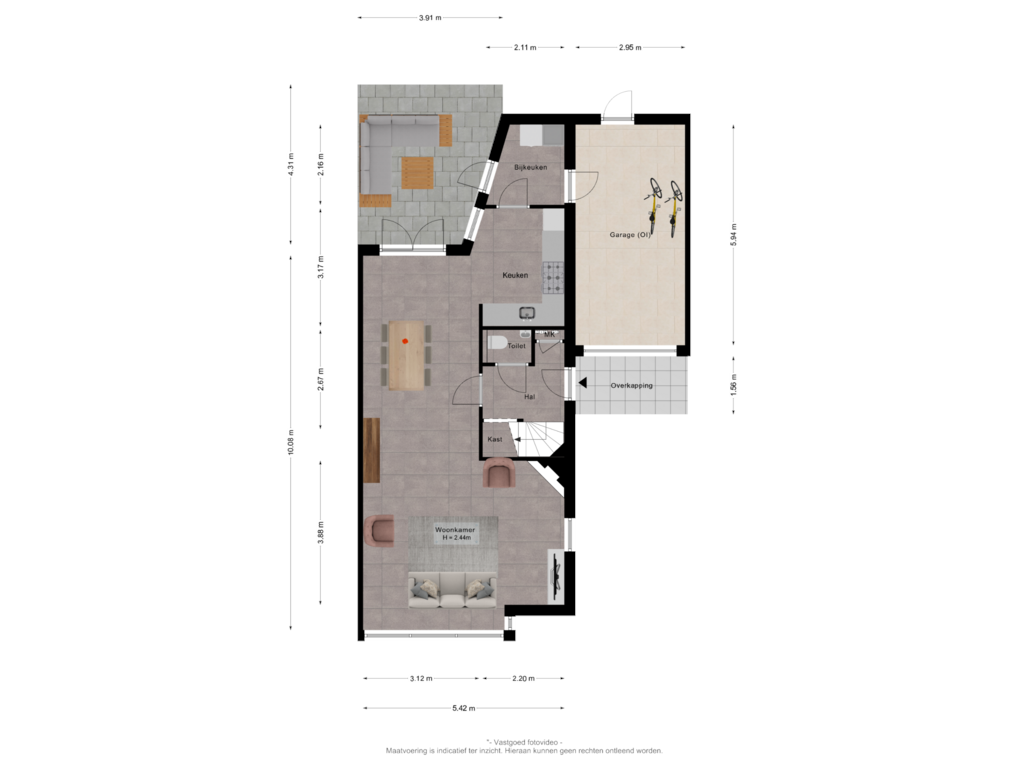 View floorplan of Begane grond of Duifkruid 143