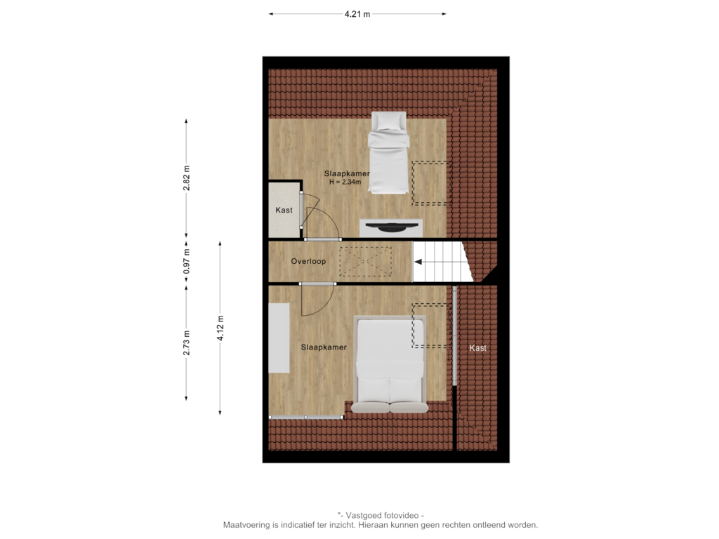 View floorplan of 2e verdieping of Duifkruid 143