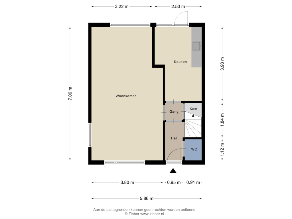 Bekijk plattegrond van Begane Grond van Rauwbrakenweg 4