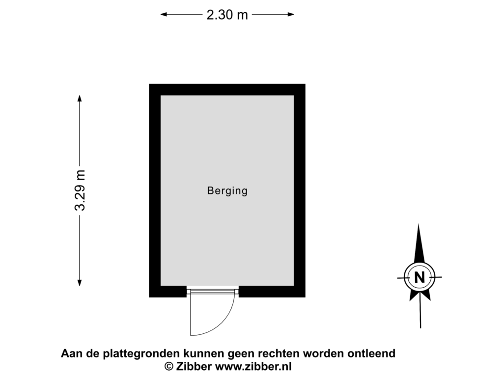 Bekijk plattegrond van Berging van Castellumstraat 66