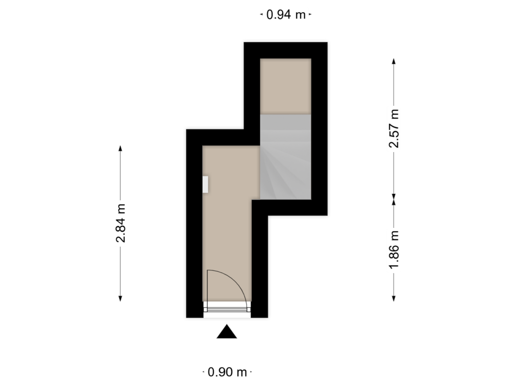 Bekijk plattegrond van Begane Grond van Korreweg 124-B