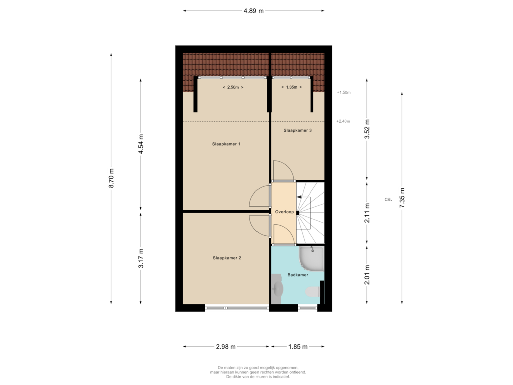 Bekijk plattegrond van 1e Verdieping van Appeldreef 73