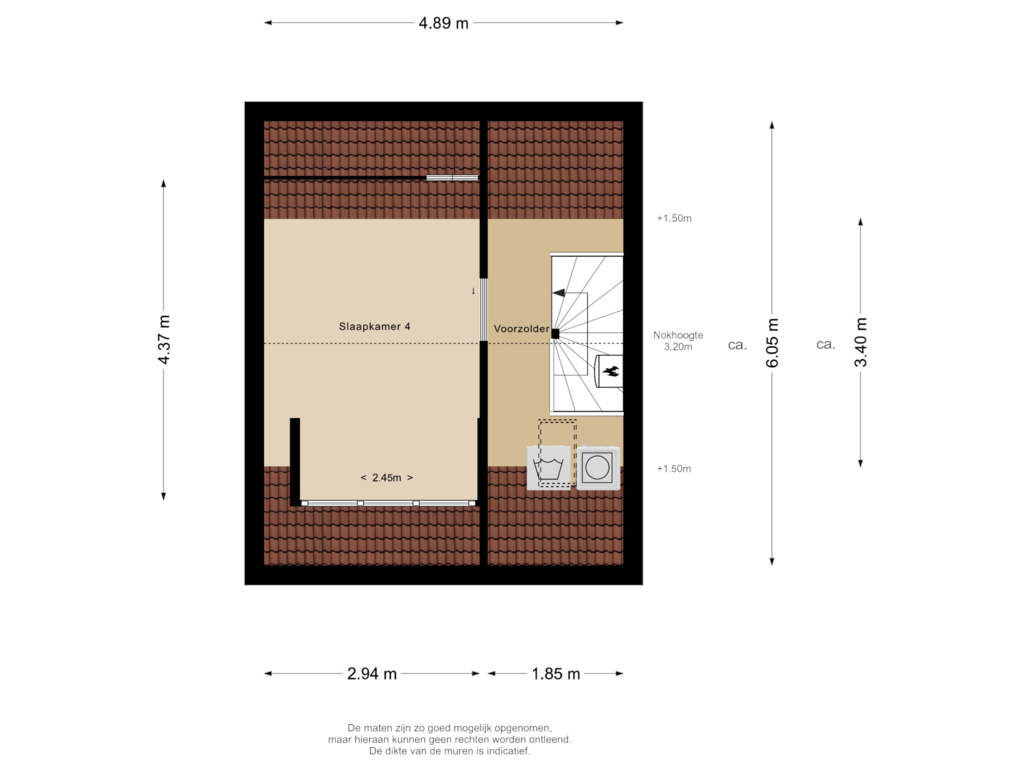 Bekijk plattegrond van 2e Verdieping van Appeldreef 73