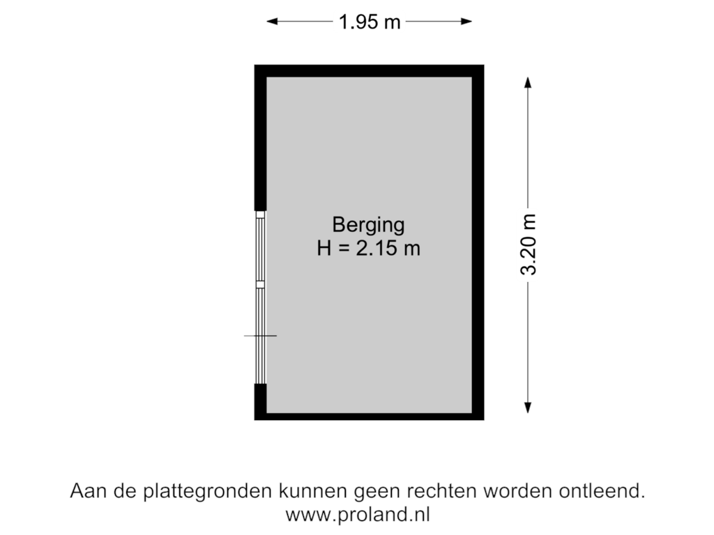 Bekijk plattegrond van Berging van Mozartstraat 11