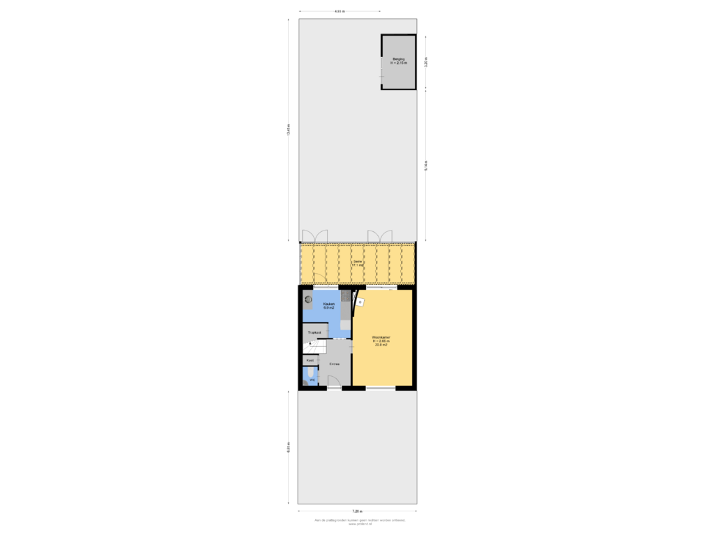 Bekijk plattegrond van Begane Grond Met Kavel van Mozartstraat 11