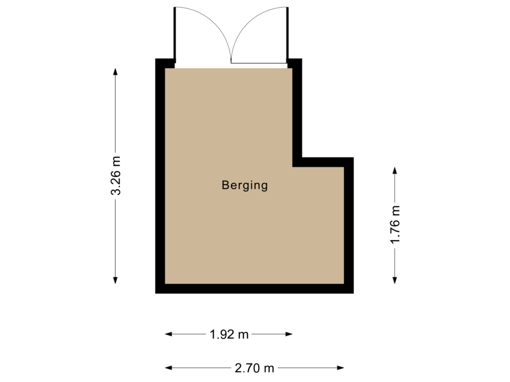 View floorplan of Berging of Oude Wetering 34