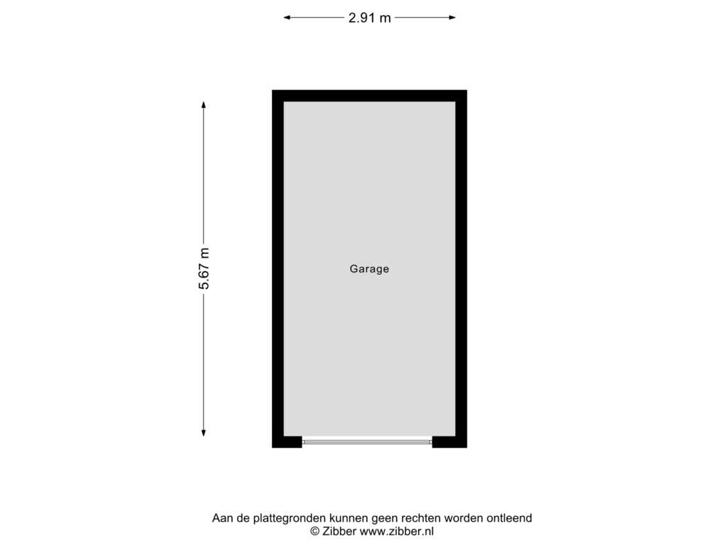 Bekijk plattegrond van Garage van Molengragte 46