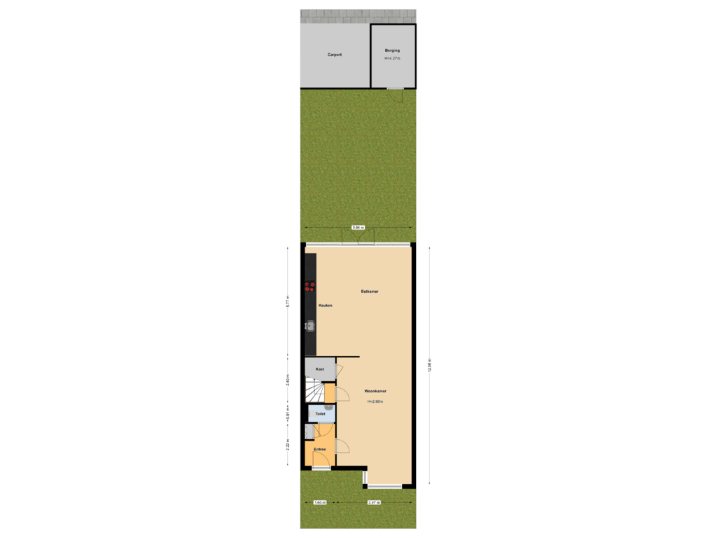 Bekijk plattegrond van Perceel van Koolwitjestraat 80