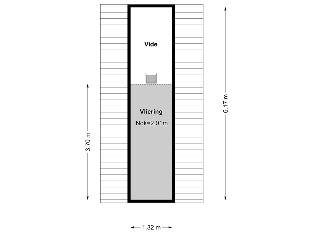 Bekijk plattegrond van Vliering berging van Koolwitjestraat 80