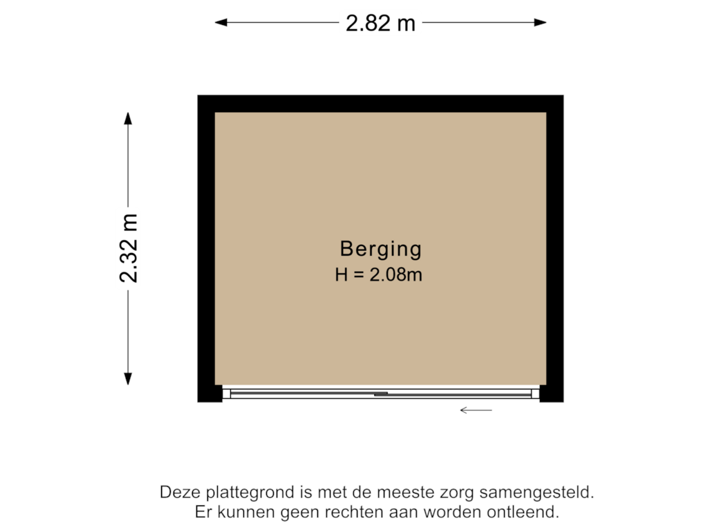 Bekijk plattegrond van Berging van Saturnuslaan 65