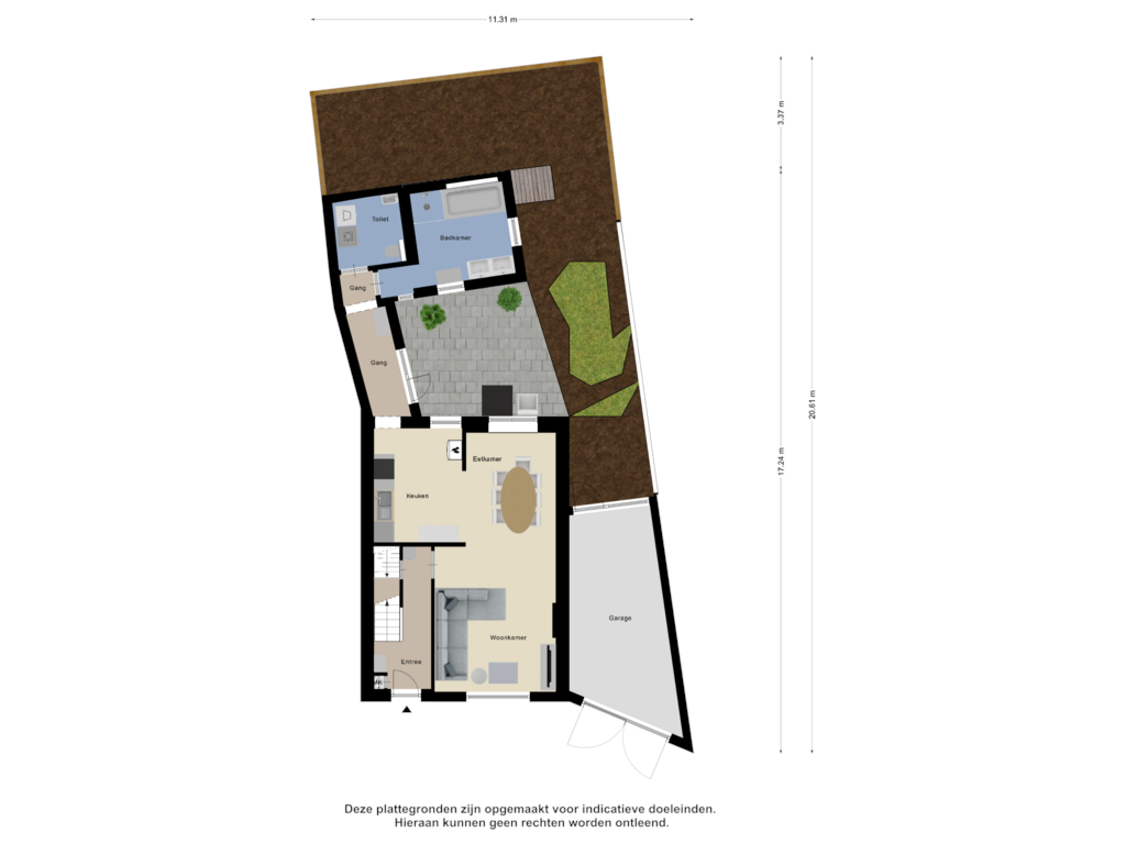 Bekijk plattegrond van Begane Grond_Tuin van Kapelleberg 1-A