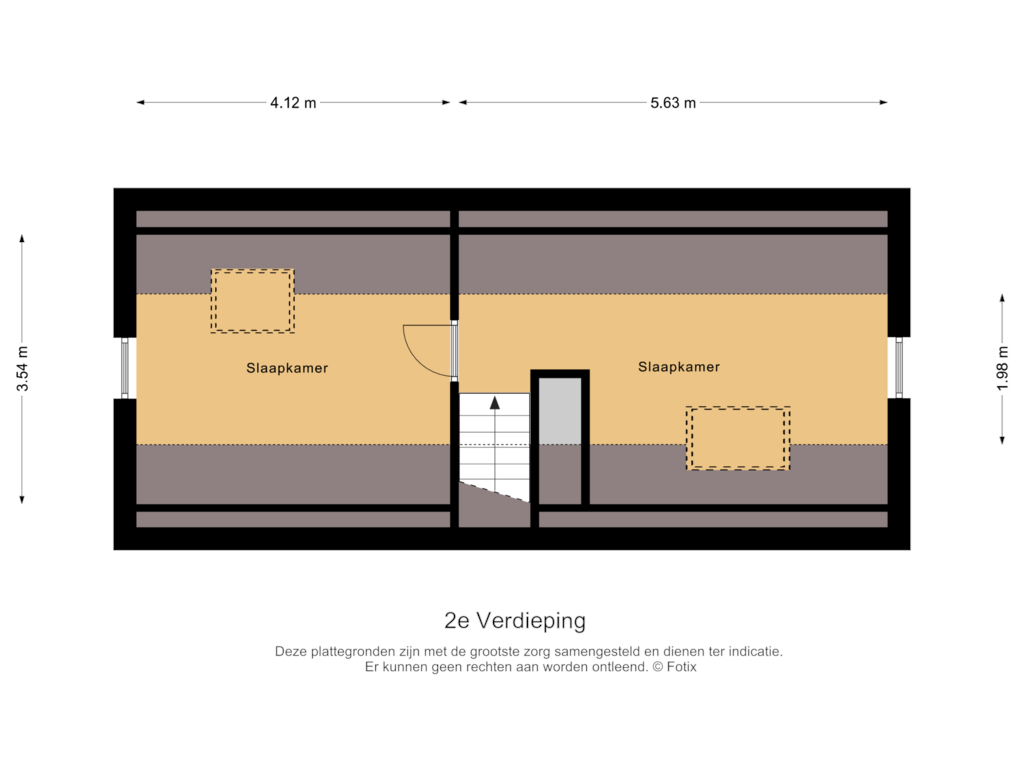 Bekijk plattegrond van 2e Verdieping van Goorsteeg 90