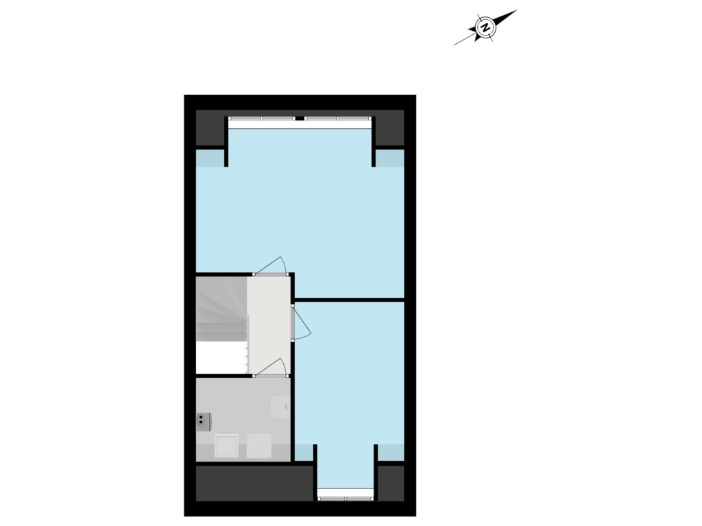 View floorplan of Tweede verdieping of Fort Abcoudestraat 113