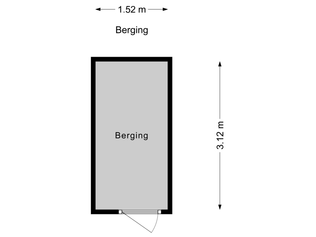 Bekijk plattegrond van Berging van Laan van Nootdorp 57