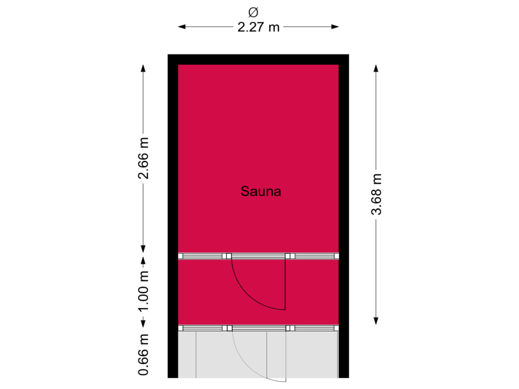 Bekijk plattegrond van Sauna van Badweg 26