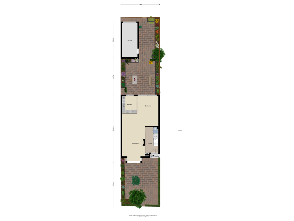 Bekijk plattegrond van Begane Grond Tuin van Rhijngeesterstraatweg 107