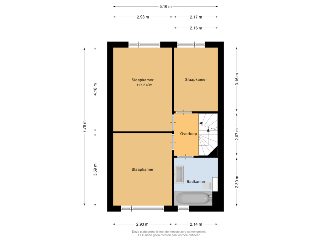 Bekijk plattegrond van Eerste verdieping van Snuifmolenerf 31