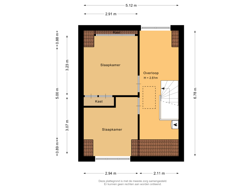 Bekijk plattegrond van Tweede verdieping van Snuifmolenerf 31