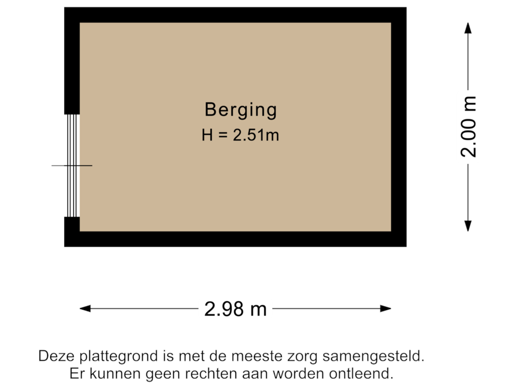 Bekijk plattegrond van Berging van Snuifmolenerf 31